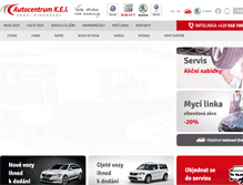 Tablet Screenshot of kei-autocentrum.cz